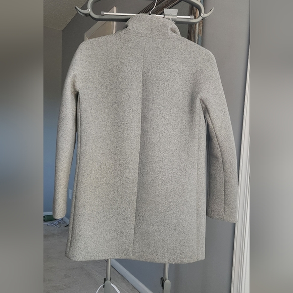 J. Crew Gray Wool Cocoon Coat, size 4 - Picture 6 of 11